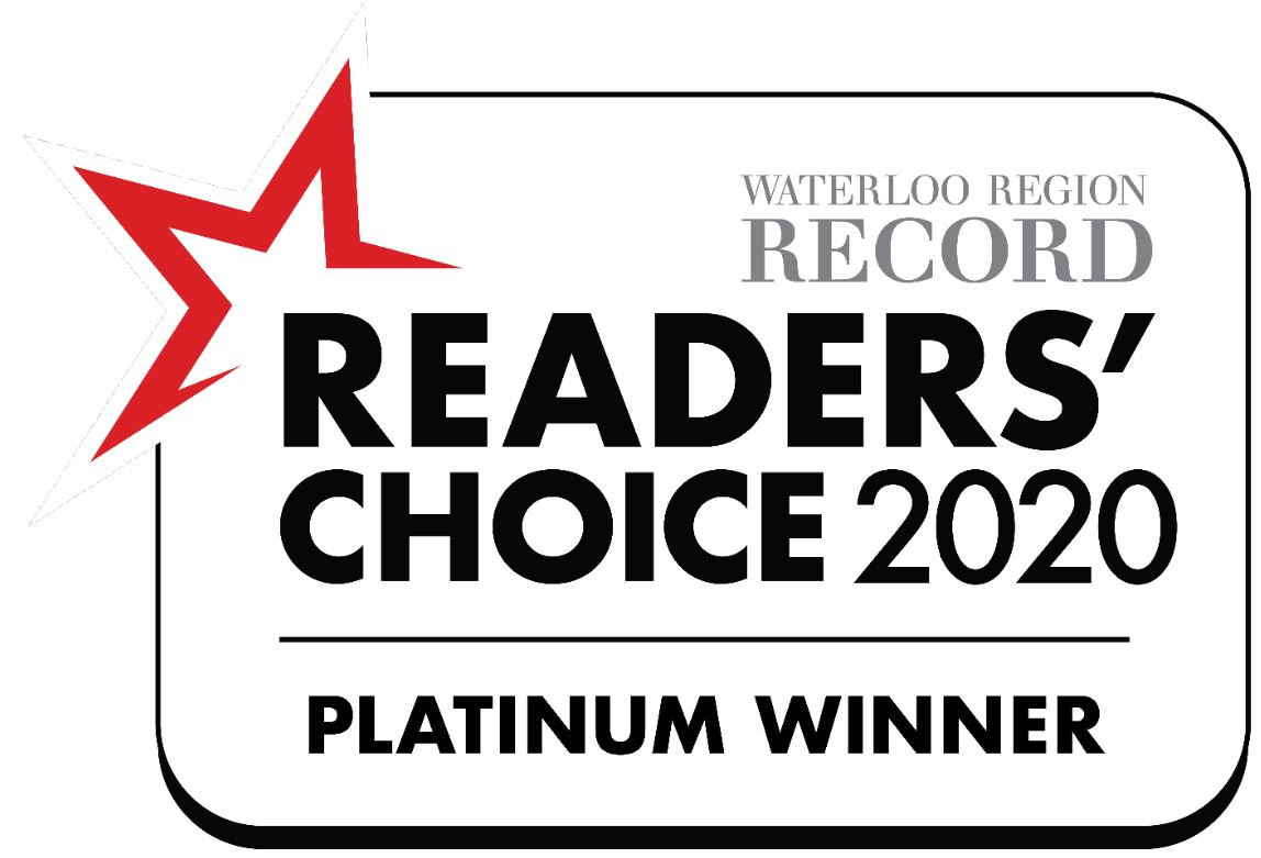 Logo of Waterloo Region Record Reader's Choice 2020 Platinum Winner